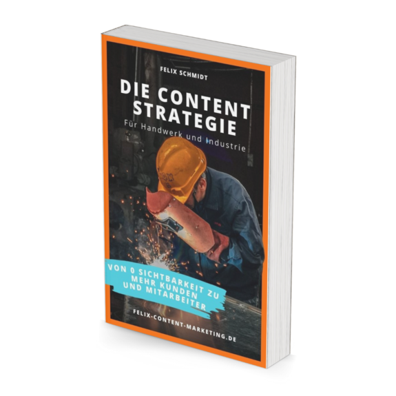Mockup vom E-Book Cover "Die Content Strategie" von Felix Schmidt